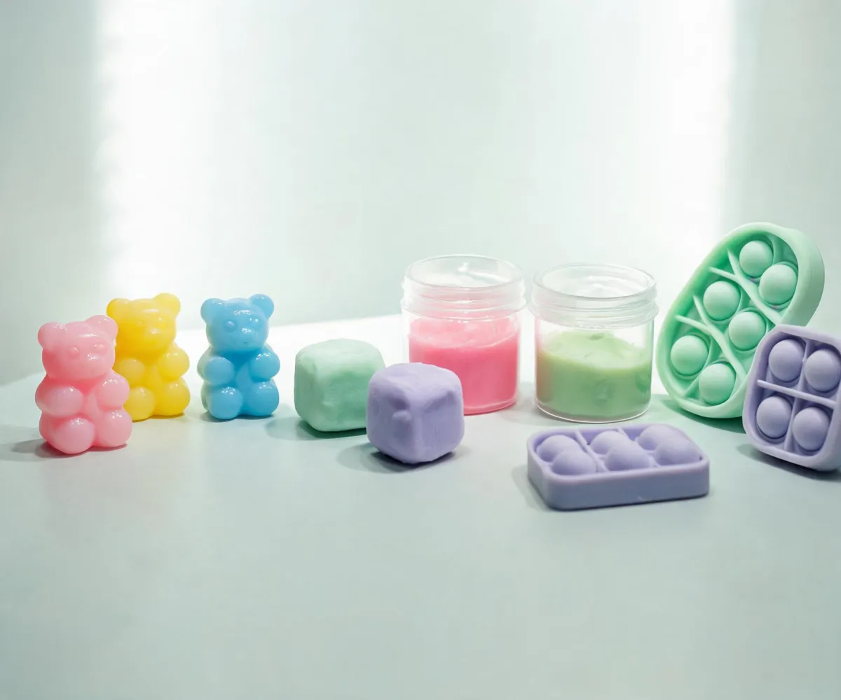 Nee Doh gummy bear squishy and slime spotlight