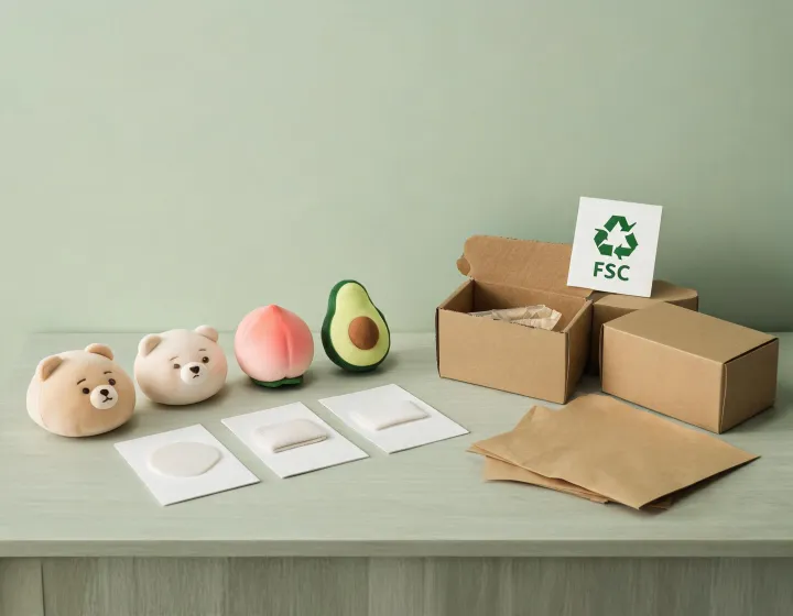 Sustainable sensory toy material samples